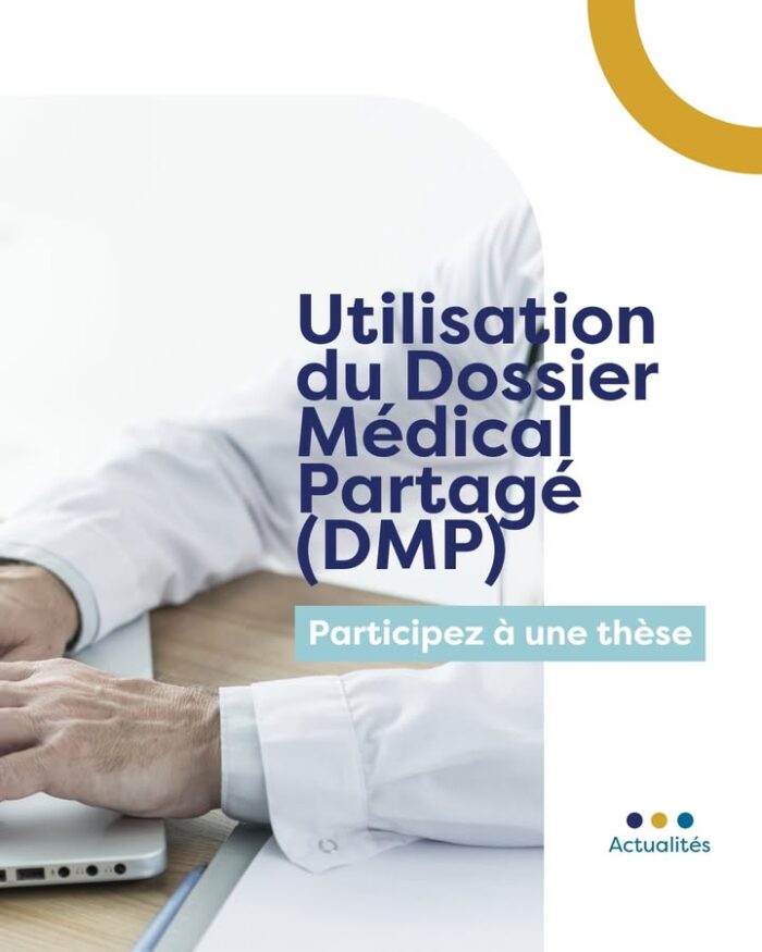 Médecins généralistes dÎle-de-France, vous utilisez le Dossier Médical Partagé (DMP) au quotidien ? Ou au contraire, vous hésitez encore à lintégrer dans votre pratique ?

📝 Victor BORIE, médecin généraliste remplaçant, réalise sa thèse sur lusage du DMP par les médecins généralistes en Île-de-France. Votre retour est indispensable pour mieux comprendre vos besoins, vos pratiques et vos freins.

3 à 6 minutes suffisent pour répondre à ce questionnaire (réservé aux MG) 👉 https://docs.google.com/forms/d/1-Th7mkrs-kz_gHbn889pERJOF4Jx16L0sGqi5Jsstyg/viewform?pli=1&pli=1&edit_requested=true#responses